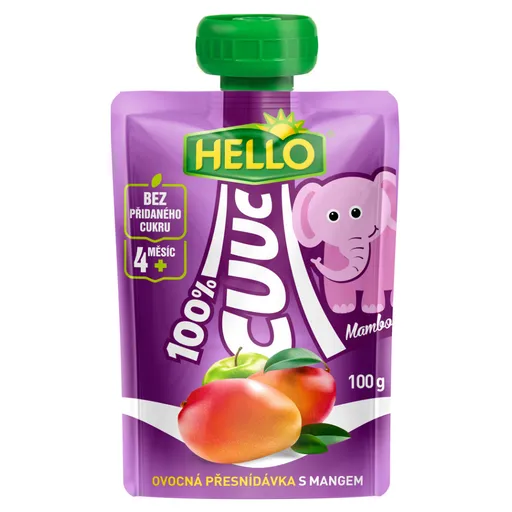 HELLO Cuuc kapsička s mangom 100 g x 12 kusov