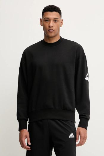 Mikina adidas Essential čierna farba, s potlačou, JF3542