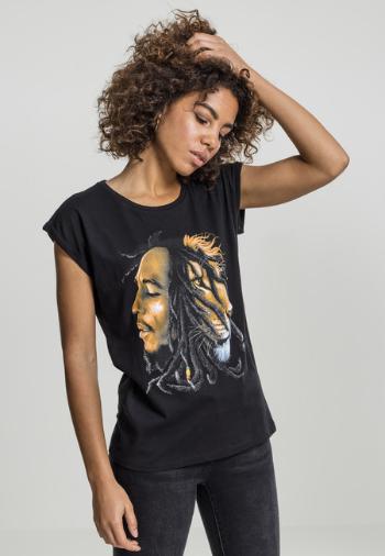 Mr. Tee Ladies Bob Marley Lion Face Tee black - L