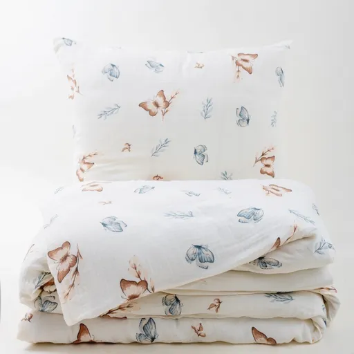Matex Mušelínové obliečky Motýle, 140 x 200 cm, 70 x 90 cm