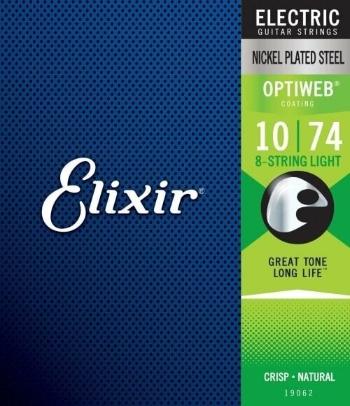 Elixir 19062 Optiweb Light 8 String Struny pre elektrickú gitaru