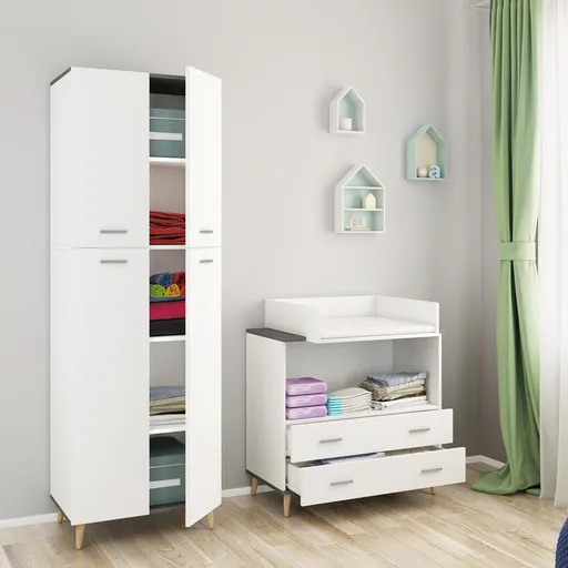 VCM Nástěnná police Kidos, dub medový