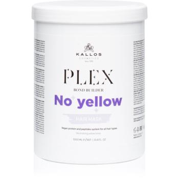 Kallos Plex No Yellow maska na vlasy neutralizujúci žlté tóny 1000 ml