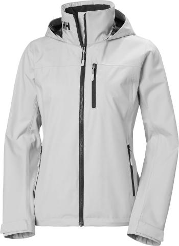 Helly Hansen Bunda Women’s Crew Hooded Sailing Jacket 2.0 Grey Fog XL