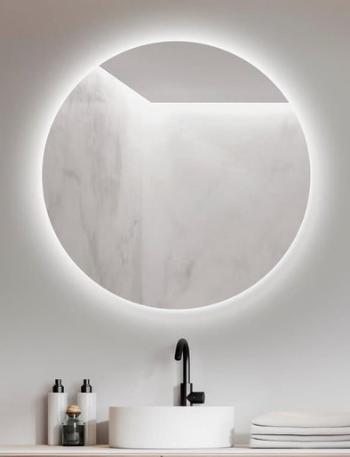 zrkadlo Ambiente guľaté 80LED,hladké