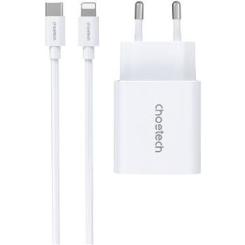 Choetech PD20W type-c wall charger+ MFI type-c to lightening cable (PD5005-CL-WH)