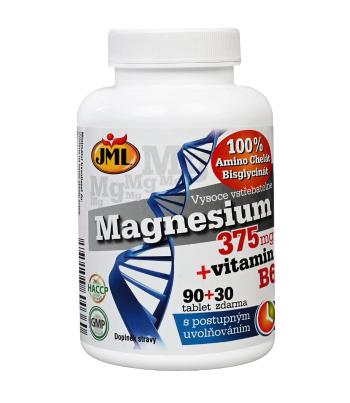 JML Magnesium 375 mg + vitamin B6 90+30 tablet