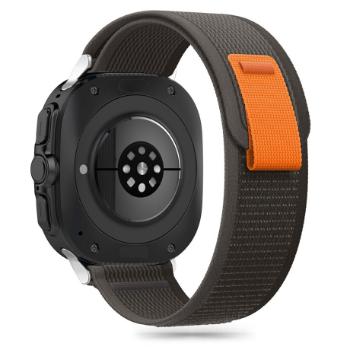 Tech-Protect Nylon remienok na Samsung Galaxy Watch Ultra 47mm, black/orange