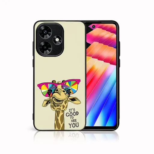 MY ART Ochranný kryt pre Infinix Hot 30 GIRAFFE (180)