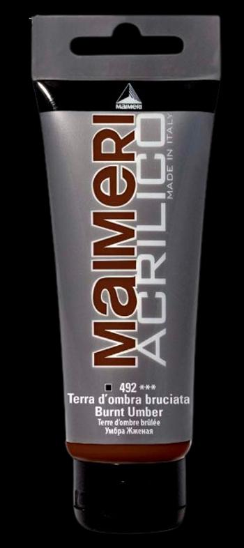 MAIMERI ACRILICO - Akrylové farby 492 - burnt umber, 0,2 L