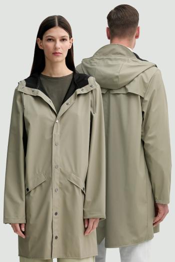 Bunda Rains Long Jacket W3 zelená farba, prechodná, 12020