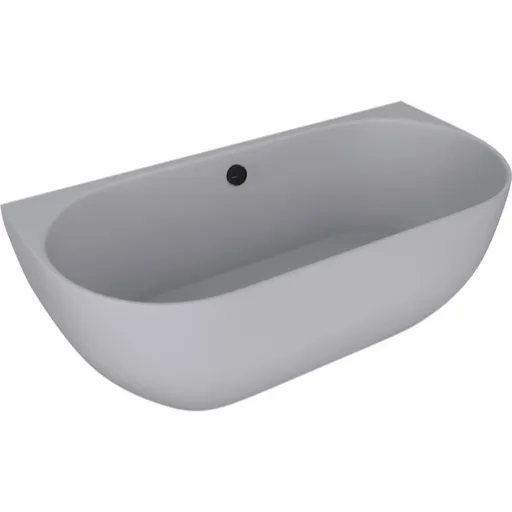 Polysan Pagoda voľne stojaca vaňa 170x85 cm liaty mramor ľavá aj pravá šedá matná šedá matná 72976.31