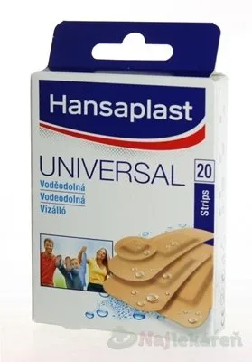 Hansaplast Universal Water resistant vodeodolná náplasť 20ks