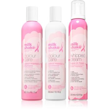 Milk Shake Colour Care Flower Fragrance Go Pink Threepack sada pre farbené vlasy