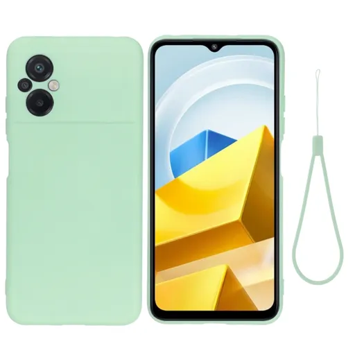 RUBBER Ochranný kryt pre Xiaomi Poco M5 zelený