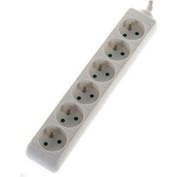 WowME predlžovací prívod 230V 6× zásuvka 3 m (KF-FB-06-3M,3G1.5MM2)