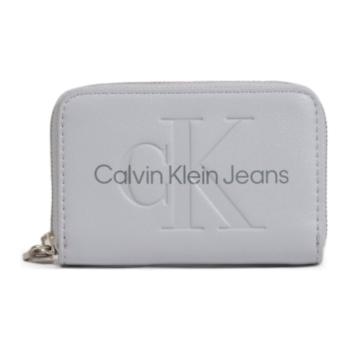 Calvin Klein Jeans  SCULPTED MED ZIP AROUND MONO K60K612255  Peňaženky Šedá