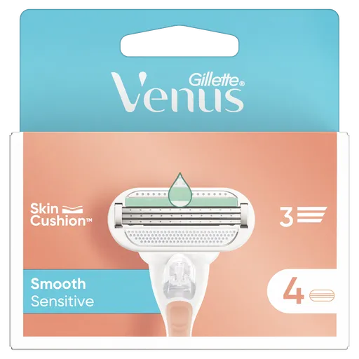 GILLETTE Venus Smooth Sensitive Náhradné hlavice 4 ks