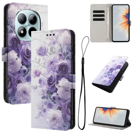 ART Peňaženkový obal pre Xiaomi Redmi Note 15 Pro+ 5G / POCO M8 Pro 5G PURPLE ROSE
