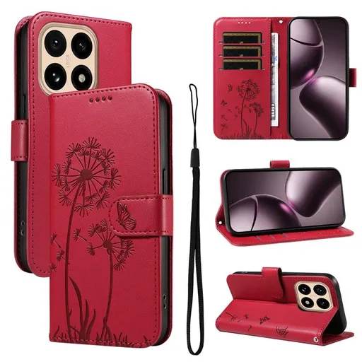 ART DANDELION Peňaženkové puzdro pre Xiaomi 15T červené