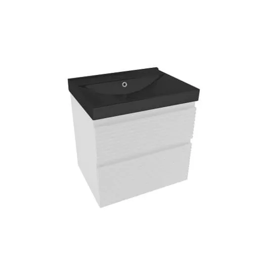 Kúpeľňová skrinka s umývadlom Naturel Savona 58x53x45 cm biela lesk SAVONA260BIU1B