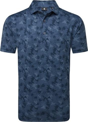 Footjoy Pop Camo Lisle Mens Dark Denim 2XL Polo košeľa