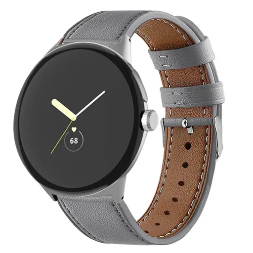 LEATHER Kožený remienok pre Google Pixel Watch / Pixel Watch 2 / Pixel Watch 3 41mm / Pixel Watch 4 41mm šedý