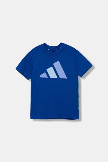 Detské bavlnené tričko adidas s potlačou, JV9866