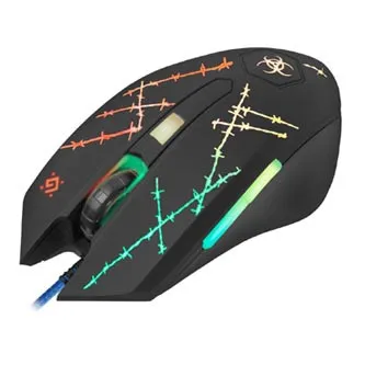 Myš drátová, Defender Forced GM-020L, čierna, optická, 3200DPI