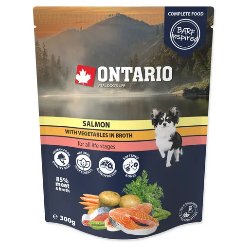 ONTARIO Vrecko losos so zeleninou vo vývare 300 g