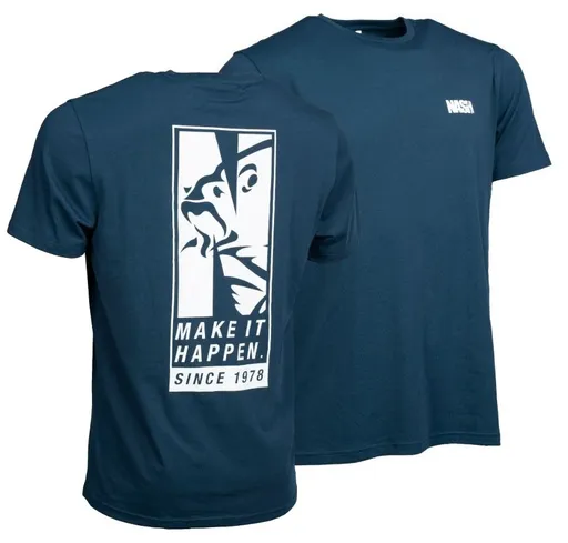 Nash tričko make it happen since 1978 t-shirt navy blue - m
