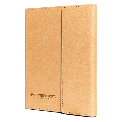 Elegantná béžová darčeková sada – zápisník A5 a pero v štýlovej krabičke