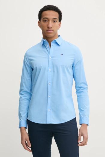 Košeľa Tommy Jeans pánska, slim, s klasickým golierom, DM0DM04405