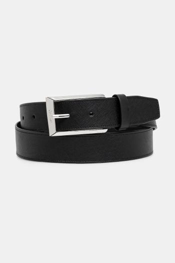 Obojstranný kožený opasok Calvin Klein pánsky, čierna farba, K50K512659