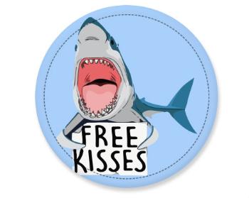 Placka shark free kisses