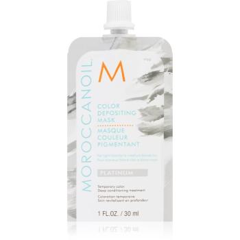 Moroccanoil Color Depositing jemná vyživujúca maska bez permanentných farebných pigmentov Platinum 30 ml