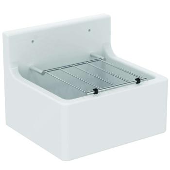 IDEAL STANDARD - Výlevky Výlevka 46x38 cm, vrátane mriežky, biela/chróm S593901