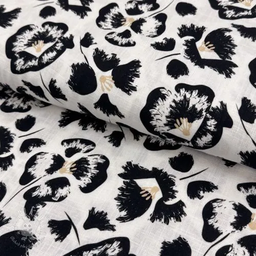 Viskóza s ľanom Cayena design A digital print