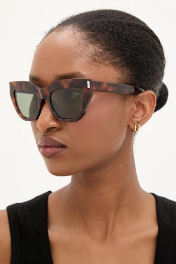 Slnečné okuliare Saint Laurent hnedá farba, SL 759