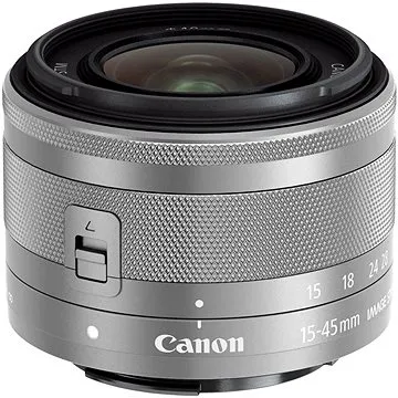 Canon EF-M 15–45 mm f/3,5 – 6,3 IS STM Silver (0597C005AA) + ZDARMA Čistiaci roztok K