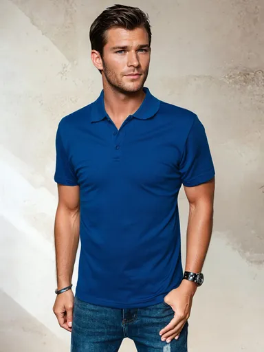 Pánske polo tričko Modrý lak DSTREET PX0551