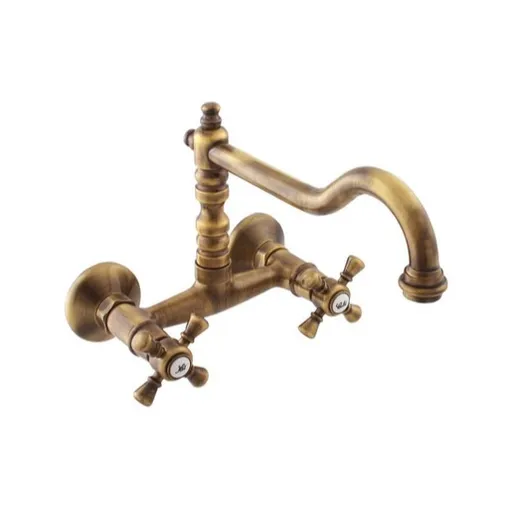 RAV SLEZÁK Morava drezová batéria s otočným ramienkom 150 mm stará mosadz mk302.5/28sm MK302.528SM