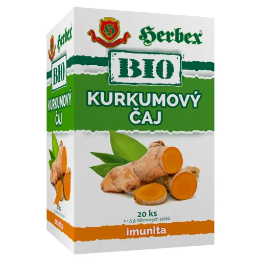 HERBEX Kurkumový čaj BIO 20 vreciek