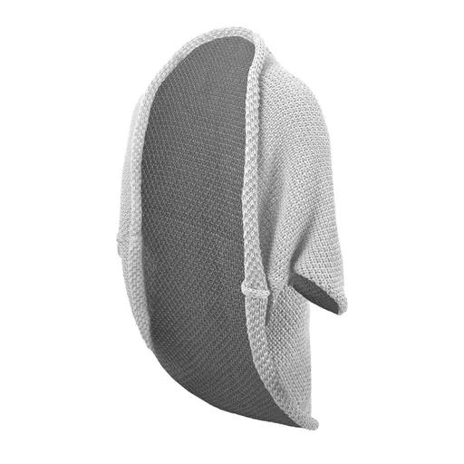 Bontis Pletený kardigán s variabilnou dĺžkou - Svetlošedá | uni