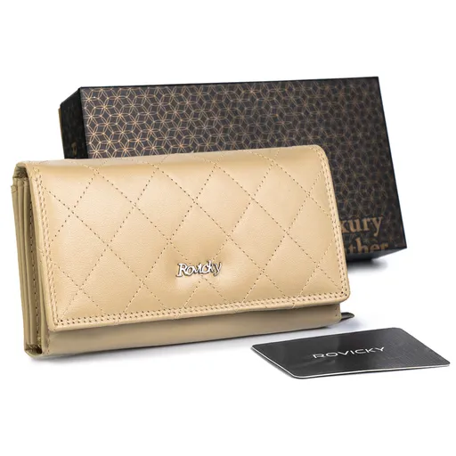 Veľká, kožená dámska peňaženka s RFID systémom - Rovicky