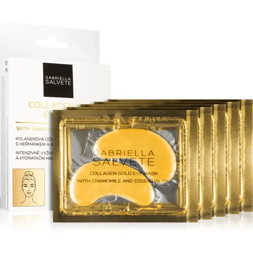 Gabriella Salvete Eye Mask Collagen Gold očná maska proti opuchom a tmavým kruhom s kolagénom 5 ks