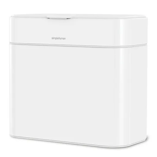Odpadkový kôš Simplehuman na kompostovateľný odpad z kuchyne - 4l, biela oceľ SHCW1648