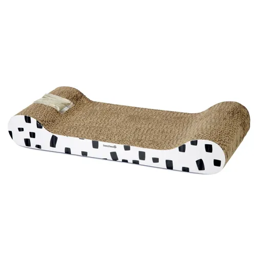 BEEZTEES Škrabadlo pre mačky kartónové Sofa 49 x 22 x 7,5 cm