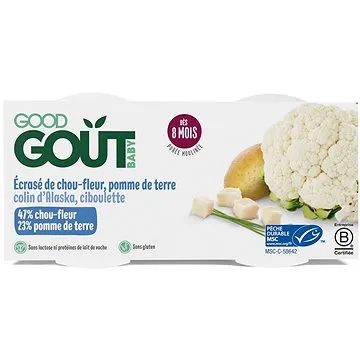 Good Gout BIO Treska pestrá s karfiolom a zemiačiky (2× 190 g) (3760269312708)