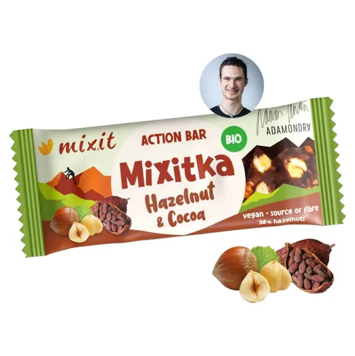MIXIT Action mixitka Adama Ondra lieskový oriešok a kakao BIO 34 g
